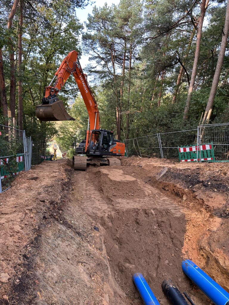 Erneuerung der Zu- und Ablaufleitungen eines Hochbehälters